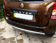 Dacia Duster 2008-2018 гг. Накладка на задний бампер (2012-2018, ABS, Esa) фото 1