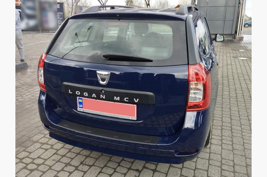 Renault Logan MCV 2013-2022 гг. Накладка на задний бампер (ABS, Esa) Фото 3
