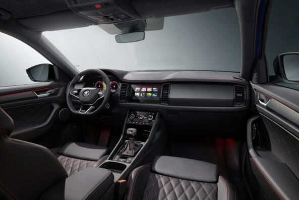 Обзор спортивной версии кроссовера Skoda Kodiaq RS фото 5