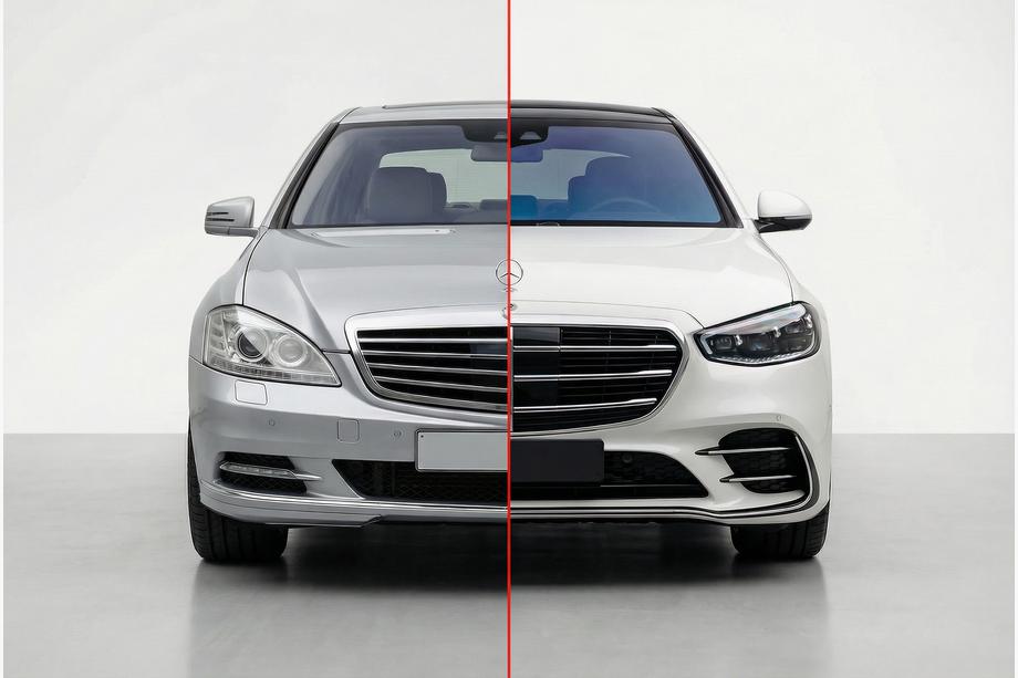 Mercedes S-class W221 2005-2013 гг. Комплект рестайлинга для W223 AMG Line Image