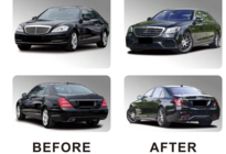 Mercedes S-сlass W221 2005-2013 гг. Комплект рестайлинга в W222 AMG S63 фото 4