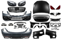 Mercedes S-сlass W221 2005-2013 гг. Комплект рестайлинга в W222 AMG S63 фото 2