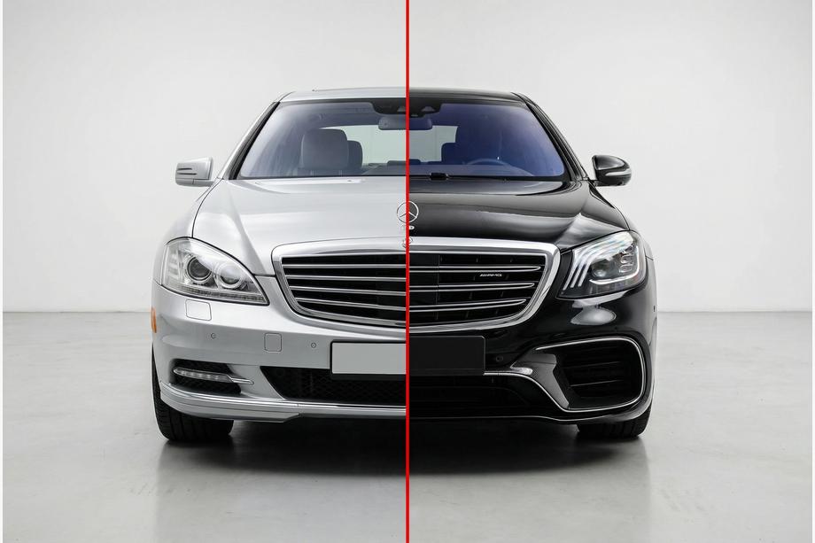 Mercedes S-сlass W221 2005-2013 гг. Комплект рестайлинга в W222 AMG S63 Image