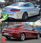 Mercedes C-сlass W205 2014-2021 гг. Комплект обвеса с диффузором для Coupe (AMG C63-design 2018-2021) фото 3
