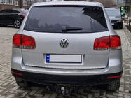 Volkswagen Touareg 2002-2010 гг. Накладка на задний бампер Carmos нержавейка фото 1