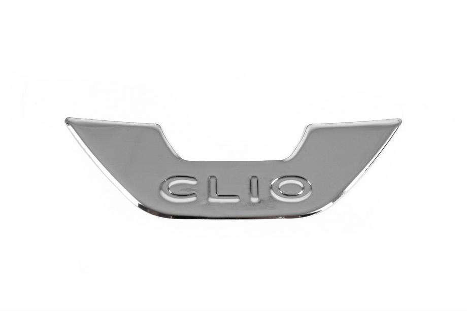 Renault Clio IV 2012-2019 гг. Хромированная окантовка переднего эмблемы Carmos (нерж. сталь) Фото 2