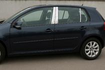 Накладки на дверные стойки из нержавеющей стали (6 шт) фото 1