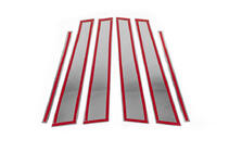 Накладки на дверные стойки из нержавеющей стали (6 шт) фото 4