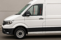 Volkswagen Crafter 2016- гг. Окантовка окон (2 шт, нержавейка) фото 1