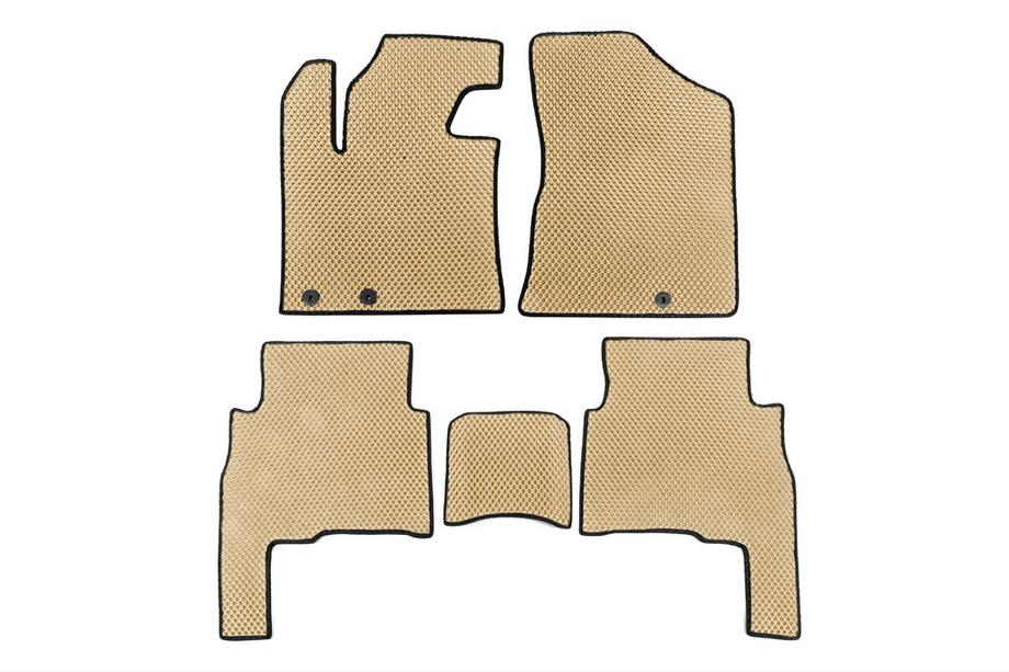 Kia Sorento II XM 2009-2014 гг. Коврики 2009-2012 (EVA, Бежевые) Image