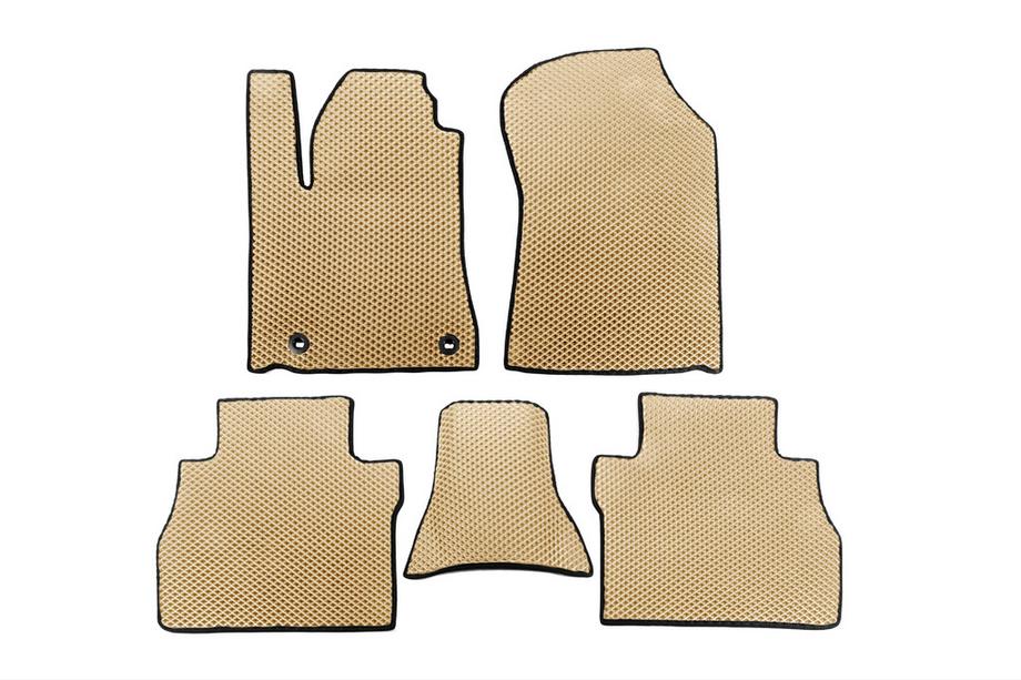 Toyota Tundra 2007-2021 гг. Коврики EVA (Бежевые) Image