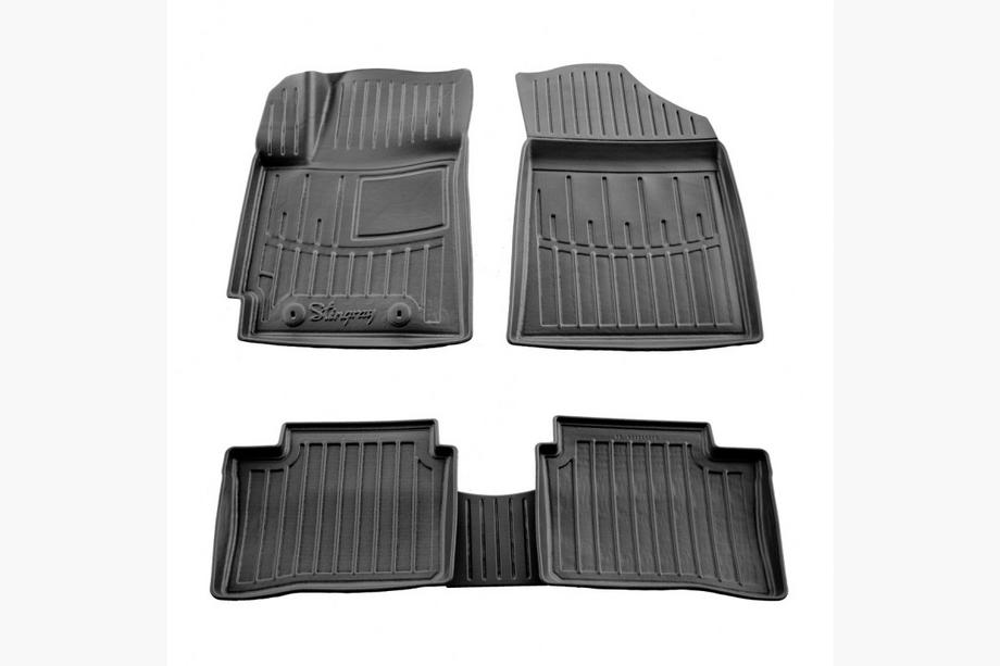 Hyundai I-10 2020- гг. Резиновые коврики Stingray 3D (5 шт) Image