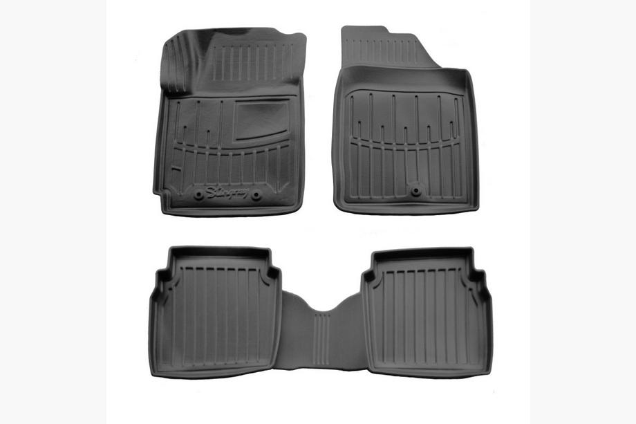 Hyundai I-10 2008-2013 гг. Резиновые коврики Stingray 3D (4 шт) Image