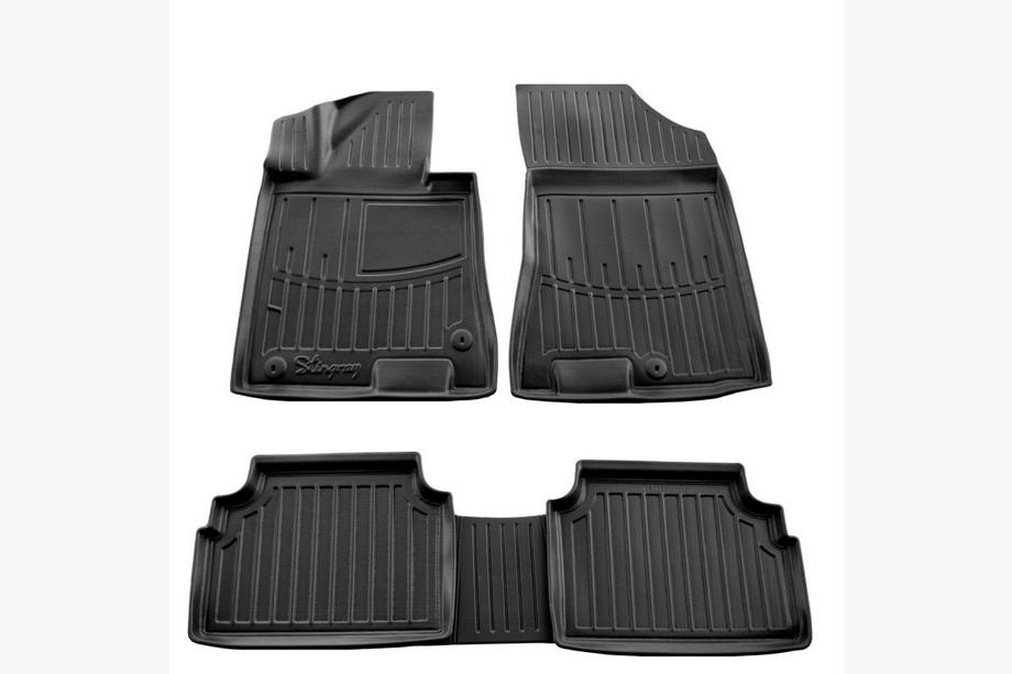 Hyundai Sonata DN8 2020- гг. Резиновые коврики Stingray 3D (5 шт) Image
