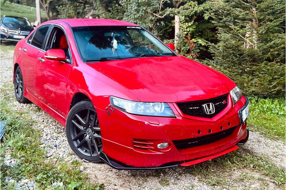 Honda Accord VII 2002-2007 гг. Передний сплиттер Niken Red (ABS)