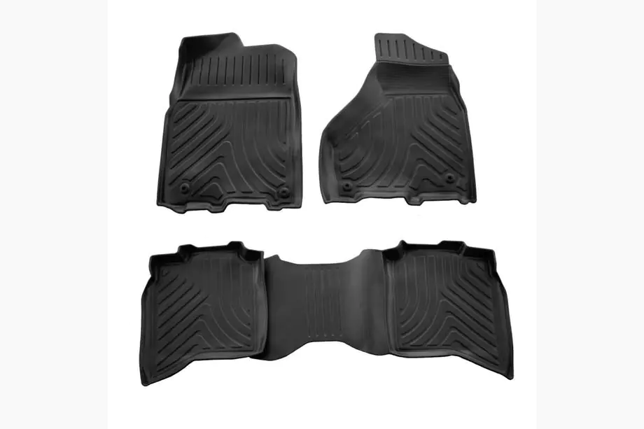 Dodge RAM (DS/DJ/D2) 2009–2024 гг. Коврики Резиновые Stingray 3D (Crew cab, 2009-2018, 4 шт)