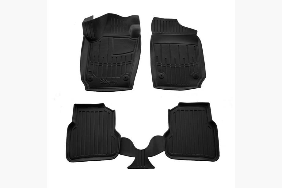 Seat Ibiza 2010-2017 гг. Резиновые коврики Stingray 3D (4 шт) Image