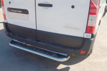 Nissan NV400 2010-2024 гг. Задняя подножка (нержавейка) фото 1