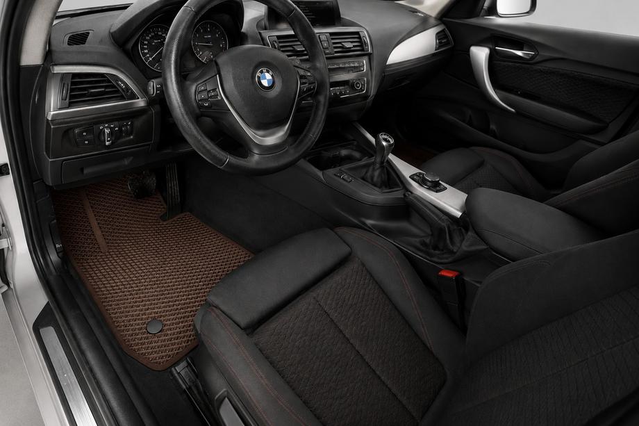 BMW 1 серия F20/F21 2011-2019 гг. Коврики EVA (Коричневые) Image