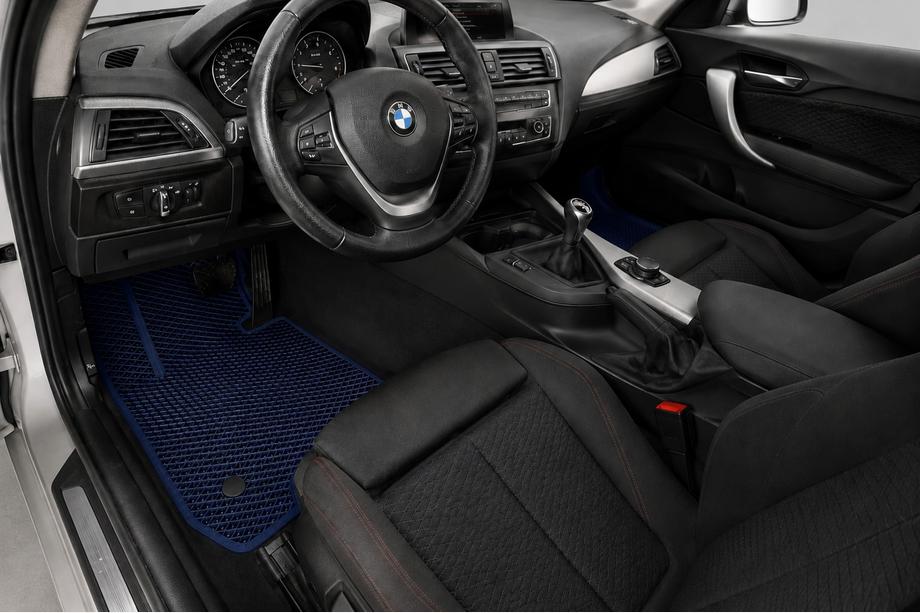 BMW 1 серия F20/F21 2011-2019 гг. Коврики EVA (Синие) Image
