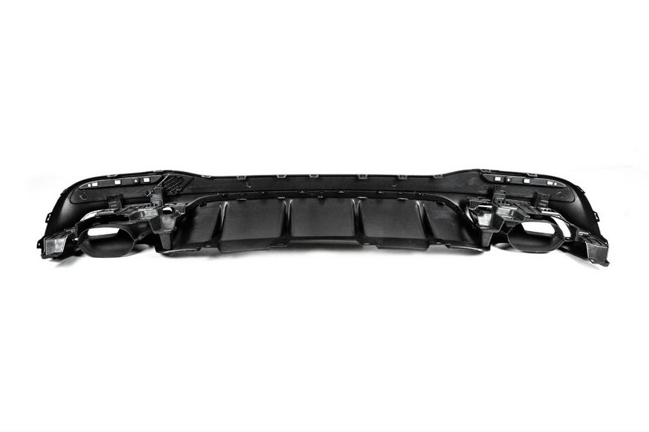 Mercedes GL/GLS class X166 2012-2019 гг. Задний диффузор GLS63 AMG (с насадками Black) Фото 4