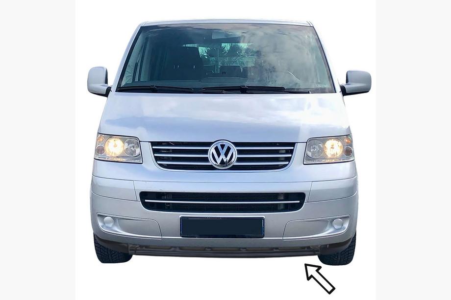 Volkswagen T5 Multivan 2003–2010 гг. Передний сплиттер ESA (черный) Image
