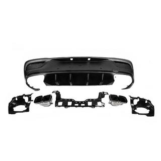 Задний диффузор с насадками Black (дизайн GLE63) фото 1