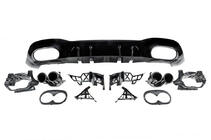 Задний диффузор с насадками на выхлоп (Дизайн A45 HB) фото 5