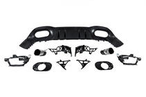 Mercedes A-сlass W177 2018- гг. Задний диффузор с насадками на выхлоп (Дизайн A35 HB) фото 4