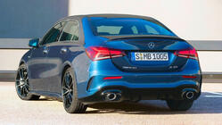 Mercedes A-сlass W177 2018- гг. Задний диффузор с насадками на выхлоп (Дизайн A35 SD) фото 1