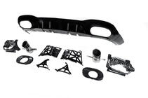 Mercedes A-сlass W177 2018- гг. Задний диффузор с насадками на выхлоп (Дизайн A35 SD) фото 7