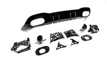 Mercedes A-сlass W177 2018- гг. Задний диффузор с насадками на выхлоп (Дизайн A35 SD) фото 3