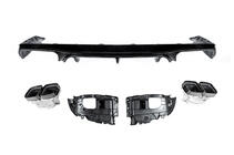 Mercedes E-class coupe C238 2016-2024 гг. Задний диффузор Black с насадками Black (Дизайн AMG63) фото 2