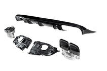 Mercedes E-class coupe C238 2016-2024 гг. Задний диффузор Black с насадками Black (Дизайн AMG63) фото 4