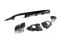 Mercedes E-class coupe C238 2016-2024 гг. Задний диффузор Black с насадками Black (Дизайн AMG63) фото 5