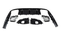 Mercedes E-class coupe C238 2016-2024 гг. Задний диффузор Black с насадками Black (Дизайн AMG63) фото 6