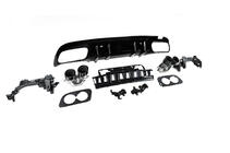 Mercedes C-сlass W205 2014-2021 гг. Задний диффузор с насадками на выхлоп (Дизайн C43) фото 5