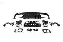 Mercedes C-сlass W205 2014-2021 гг. Задний диффузор с насадками на выхлоп (Дизайн C43) фото 6
