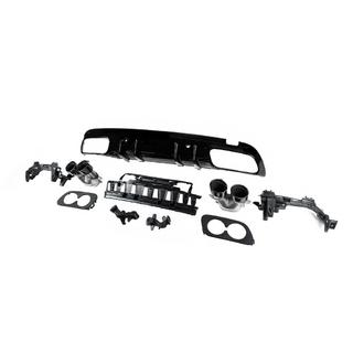 Задний диффузор с насадками на выхлоп (Дизайн C43) фото 4