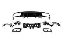 Mercedes C-сlass W205 2014-2021 гг. Задний диффузор с насадками на выхлоп (для Coupe Design AMG43) фото 3