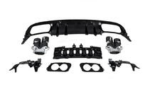 Mercedes C-сlass W205 2014-2021 гг. Задний диффузор с насадками на выхлоп (для Coupe Design AMG43) фото 6