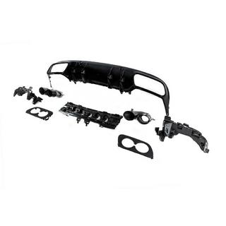 Задний диффузор с насадками на выхлоп (для Coupe Design AMG43) Mercedes C-сlass W205 2014-2021 гг. фото 4