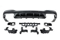 Mercedes GLC X253 2015-2022 гг. Задний диффузор с насадками Black (Дизайн AMG63) фото 3