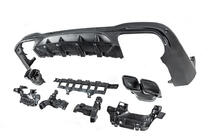 Mercedes GLC X253 2015-2022 гг. Задний диффузор с насадками Black (Дизайн AMG63) фото 4