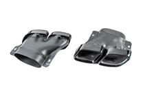 Mercedes GLC X253 2015-2022 гг. Задний диффузор с насадками Black (Дизайн AMG63) фото 7