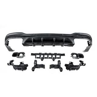 Задний диффузор с насадками Black (Дизайн AMG63) фото 3