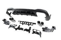 Mercedes GLC X253 2015-2022 гг. Задний диффузор с насадками на выхлоп (Дизайн AMG43) фото 4