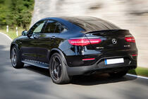 Mercedes GLC coupe C253 2016-2023 гг. Задний диффузор с насадками на выхлоп (Дизайн AMG43) фото 1