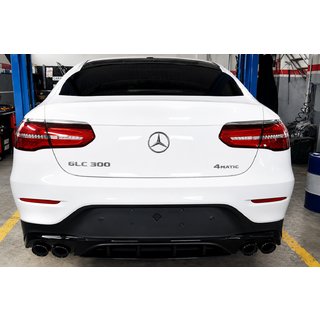 Задний диффузор с насадками на выхлоп (Дизайн AMG43) фото 3