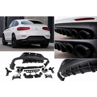 Задний диффузор с насадками на выхлоп (Дизайн AMG43)